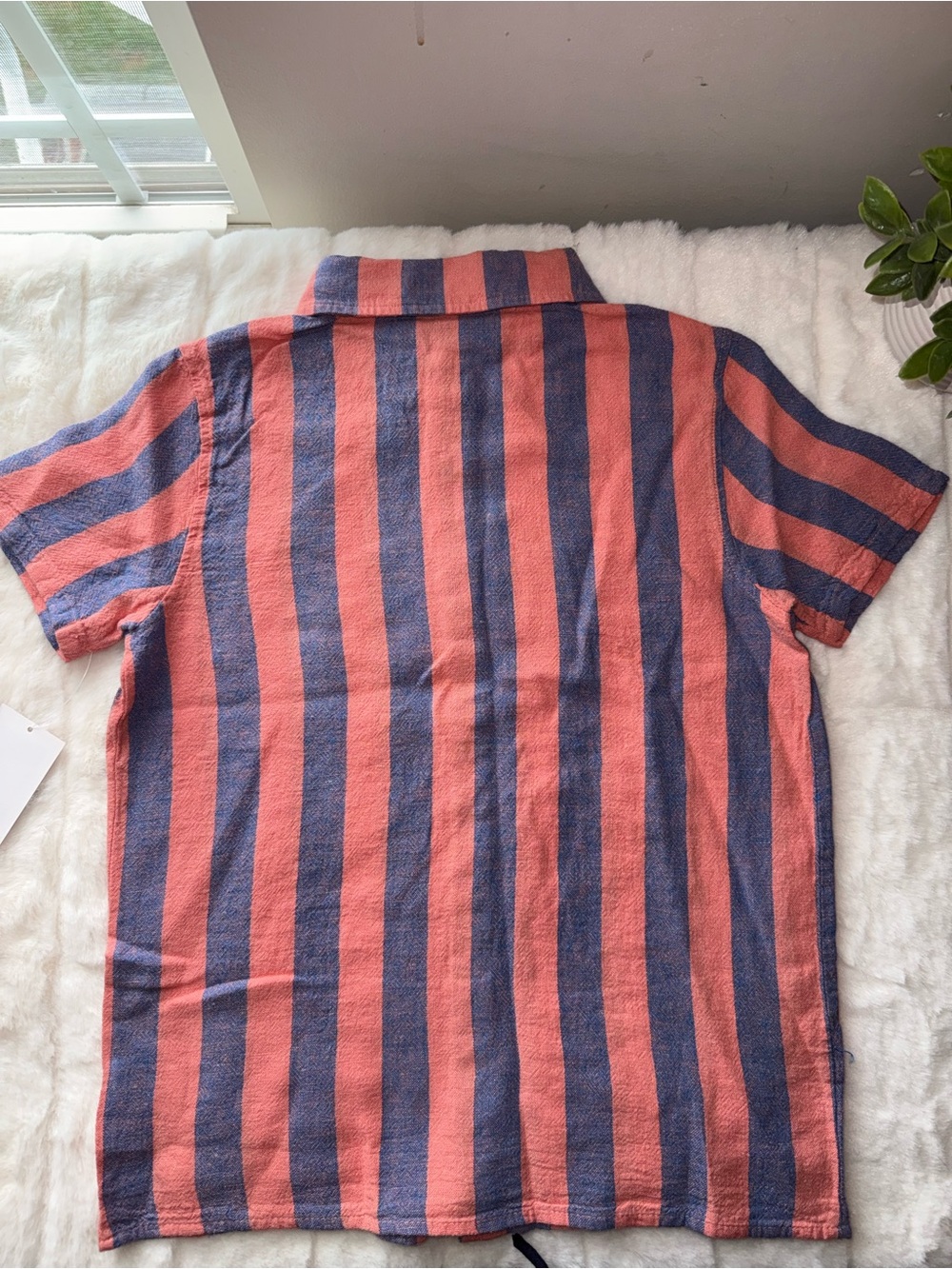 NWT - Andy & Evan Pink and Blue Striped 2 Piece Set - Size 8 - Picture 5 of 7